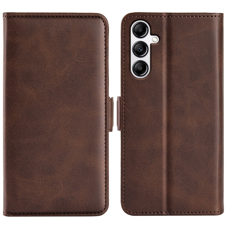 For Samsung Galaxy A34 Dual-side Magnetic Buckle Horizontal Flip Leather Phone Case