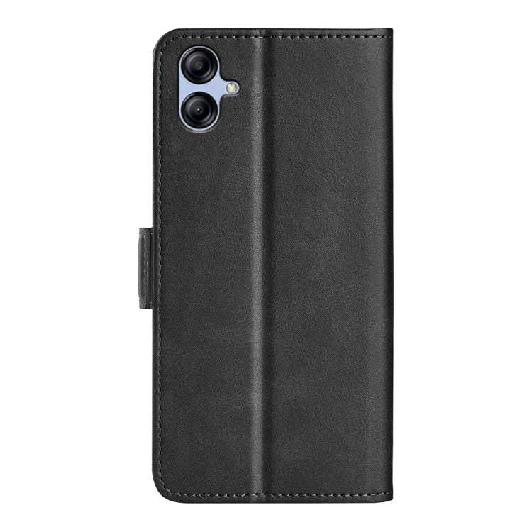 For Samsung Galaxy A04e Dual-side Magnetic Buckle Horizontal Flip Leather Phone Case