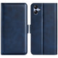 For Samsung Galaxy A04e Dual-side Magnetic Buckle Horizontal Flip Leather Phone Case