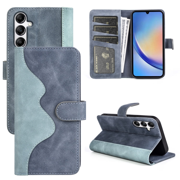 For Samsung Galaxy A34 5G Stitching Horizontal Flip Leather Phone Case