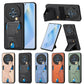 Carbon Fiber Wallet Flip Card K-shaped Holder Phone Case