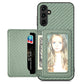 Carbon Fiber Magnetic Card Wallet Bag Phone Case