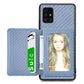 Carbon Fiber Magnetic Card Wallet Bag Phone Case