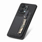 Carbon Fiber Vertical Flip Zipper Phone Case