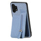 Carbon Fiber Vertical Flip Zipper Phone Case