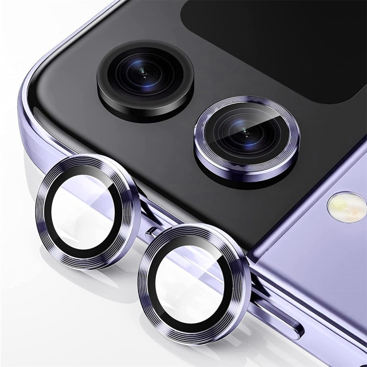 For Samsung Galaxy Z Flip4 / W23 Flip ENKAY Hat-Prince 9H Rear Camera Lens Aluminium Alloy Tempered Glass Film