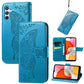 Butterfly Love Flower Embossed Leather Phone Case