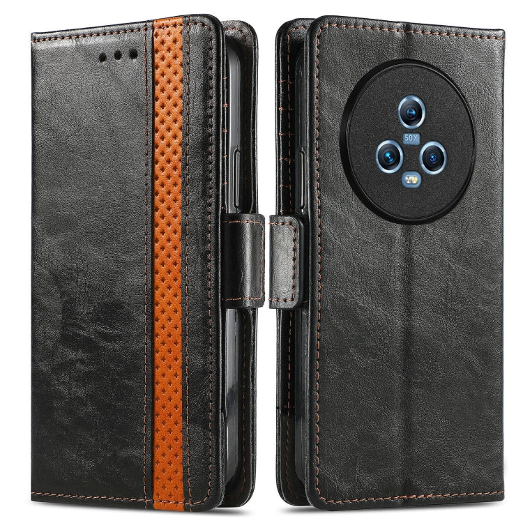 CaseNeo Splicing Dual Magnetic Buckle Leather Phone Case
