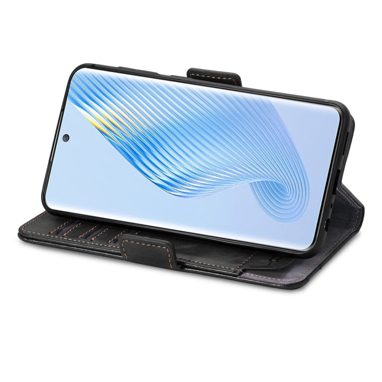 CaseNeo Splicing Dual Magnetic Buckle Leather Phone Case