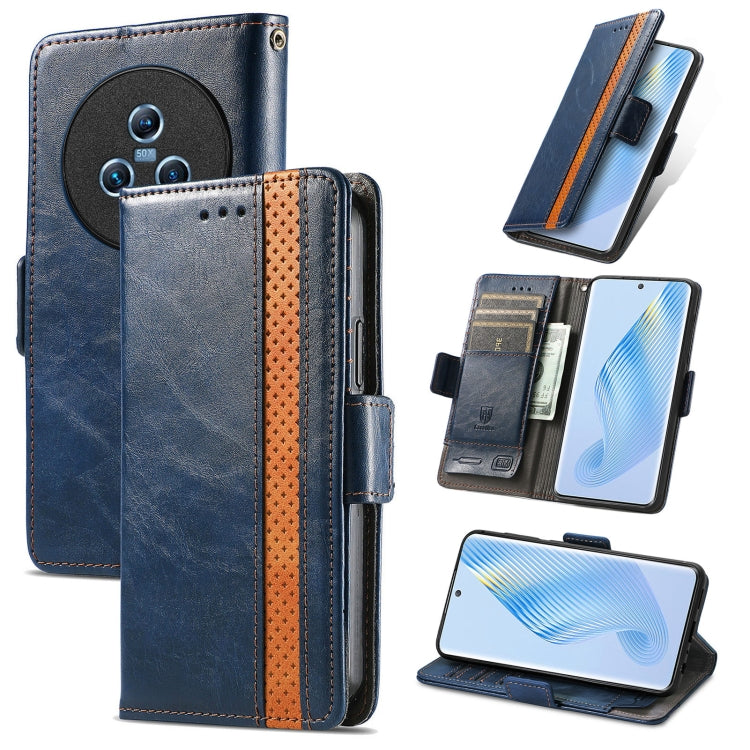 CaseNeo Splicing Dual Magnetic Buckle Leather Phone Case