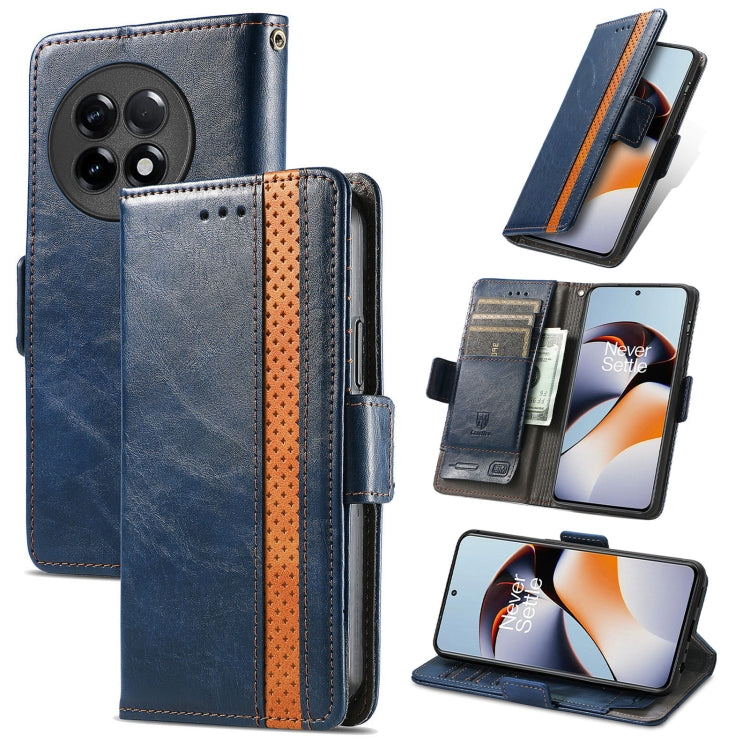 CaseNeo Splicing Dual Magnetic Buckle Leather Phone Case