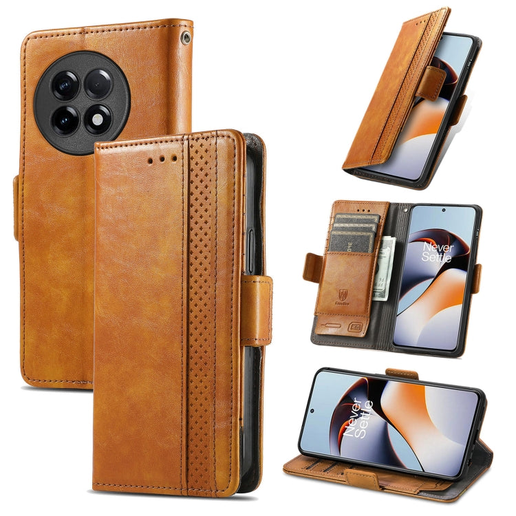 CaseNeo Splicing Dual Magnetic Buckle Leather Phone Case