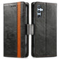 CaseNeo Splicing Dual Magnetic Buckle Leather Phone Case