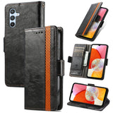 CaseNeo Splicing Dual Magnetic Buckle Leather Phone Case