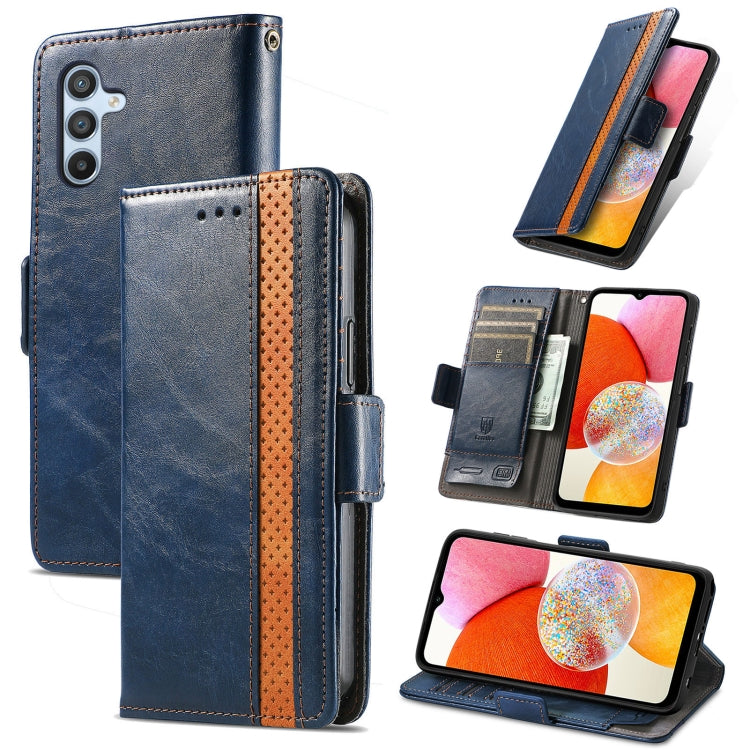CaseNeo Splicing Dual Magnetic Buckle Leather Phone Case