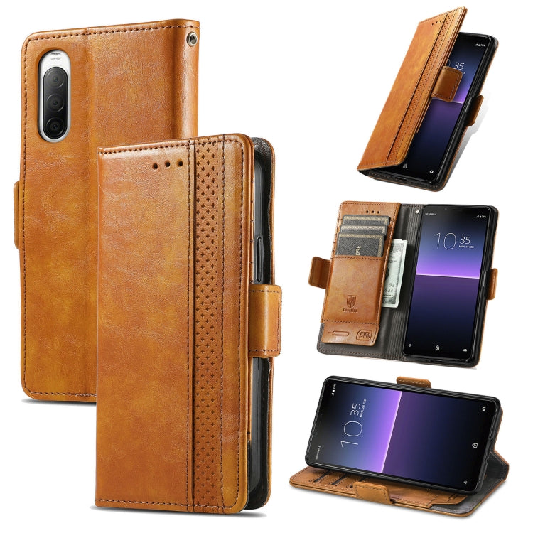 CaseNeo Splicing Dual Magnetic Buckle Leather Phone Case