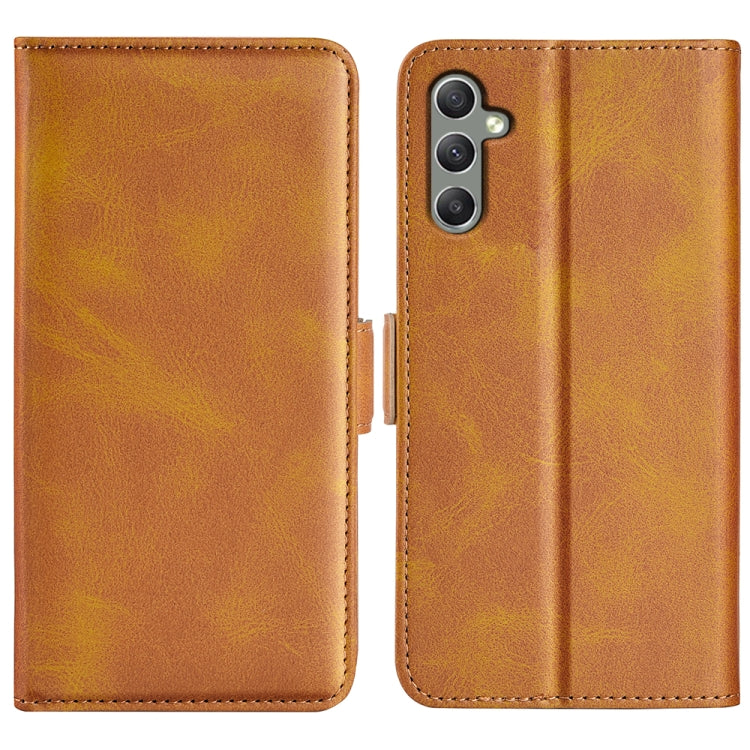 For Samsung Galaxy A24 4G / 5G Dual-side Magnetic Buckle Leather Phone Case