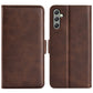 For Samsung Galaxy A24 4G / 5G Dual-side Magnetic Buckle Leather Phone Case