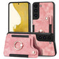 Retro Skin-feel Ring Multi-card Wallet Phone Case