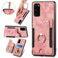Retro Skin-feel Ring Multi-card Wallet Phone Case