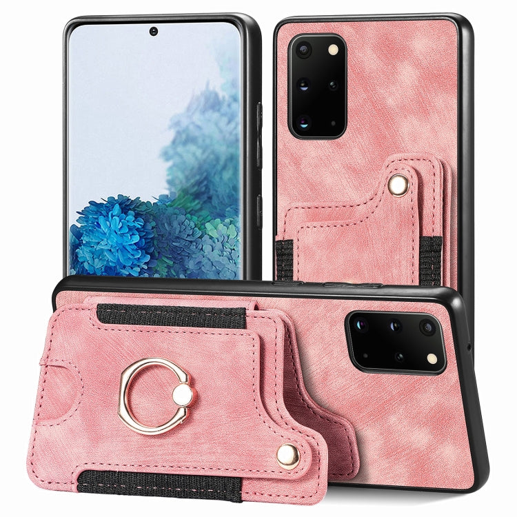 Retro Skin-feel Ring Multi-card Wallet Phone Case