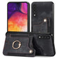 Retro Skin-feel Ring Multi-card Wallet Phone Case