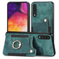 Retro Skin-feel Ring Multi-card Wallet Phone Case