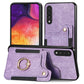 Retro Skin-feel Ring Multi-card Wallet Phone Case