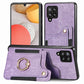Retro Skin-feel Ring Multi-card Wallet Phone Case