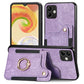 Retro Skin-feel Ring Multi-card Wallet Phone Case