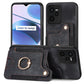 Retro Skin-feel Ring Multi-card Wallet Phone Case