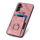 Retro Skin-feel Ring Card Wallet Phone Case