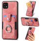 Retro Skin-feel Ring Card Wallet Phone Case
