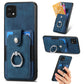 Retro Skin-feel Ring Card Wallet Phone Case