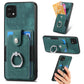 Retro Skin-feel Ring Card Wallet Phone Case