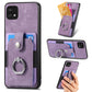 Retro Skin-feel Ring Card Wallet Phone Case