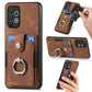 Retro Skin-feel Ring Card Wallet Phone Case