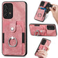 Retro Skin-feel Ring Card Wallet Phone Case
