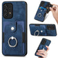 Retro Skin-feel Ring Card Wallet Phone Case