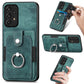 Retro Skin-feel Ring Card Wallet Phone Case