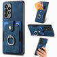 Retro Skin-feel Ring Card Wallet Phone Case