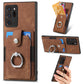 Retro Skin-feel Ring Card Wallet Phone Case