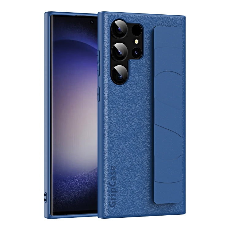 Skin Elastic Wrist Grip Back Cover Phone Case, For Samsung Galaxy S25 5G, For Samsung Galaxy S25+ 5G, For Samsung Galaxy S25 Ultra 5G, For Samsung Galaxy S24 Ultra 5G, For Samsung Galaxy S24+ 5G, For Samsung Galaxy S24 5G, For Samsung Galaxy S23 Ultra ...