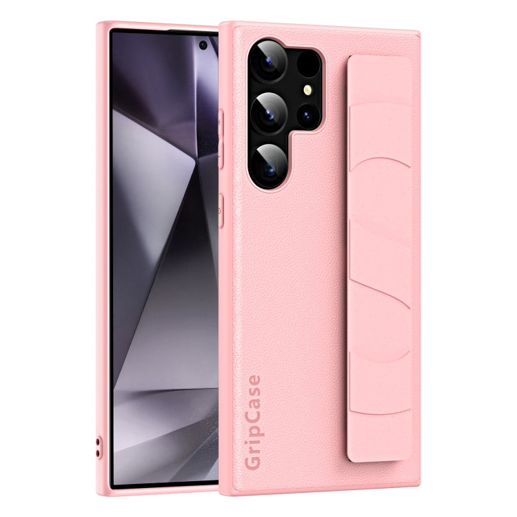 Skin Elastic Wrist Grip Back Cover Phone Case, For Samsung Galaxy S25 5G, For Samsung Galaxy S25+ 5G, For Samsung Galaxy S25 Ultra 5G, For Samsung Galaxy S24 Ultra 5G, For Samsung Galaxy S24+ 5G, For Samsung Galaxy S24 5G, For Samsung Galaxy S23 Ultra ...