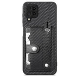 Wristband Kickstand Wallet Back Phone Case with Tool Knife