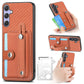 Wristband Kickstand Wallet Back Phone Case with Tool Knife