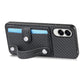 Wristband Kickstand Wallet Back Phone Case with Tool Knife