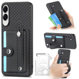 Wristband Kickstand Wallet Back Phone Case with Tool Knife