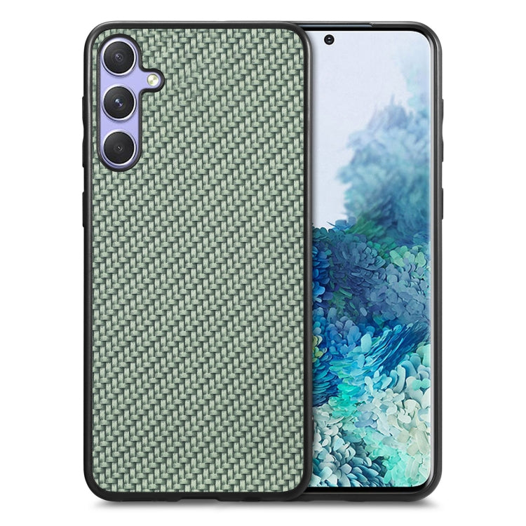Carbon Fiber Texture Leather Back Cover Phone Case, For Samsung Galaxy S25 Edge 5G, For Samsung Galaxy A56 5G, For Samsung Galaxy A36, For Samsung Galaxy S25 5G, For Samsung Galaxy S25+ 5G, For Samsung Galaxy S25 Ultra 5G, For Samsung Galaxy A54 5G����...