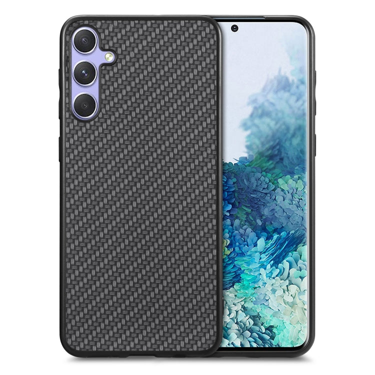 Carbon Fiber Texture Leather Back Cover Phone Case, For Samsung Galaxy S25 Edge 5G, For Samsung Galaxy A56 5G, For Samsung Galaxy A36, For Samsung Galaxy S25 5G, For Samsung Galaxy S25+ 5G, For Samsung Galaxy S25 Ultra 5G, For Samsung Galaxy A54 5G����...